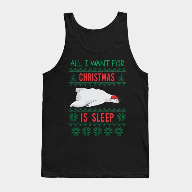 All i Want for Christmas is SLEEP Tank Top by dihart